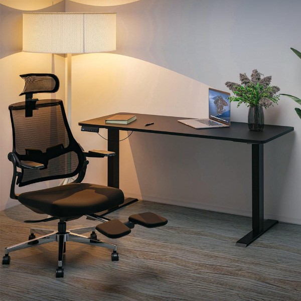 Фото - Стіл з електрорегулюванням висоти Mealux PowerDesk Duo Black (EVO-242 Duo B/B)
